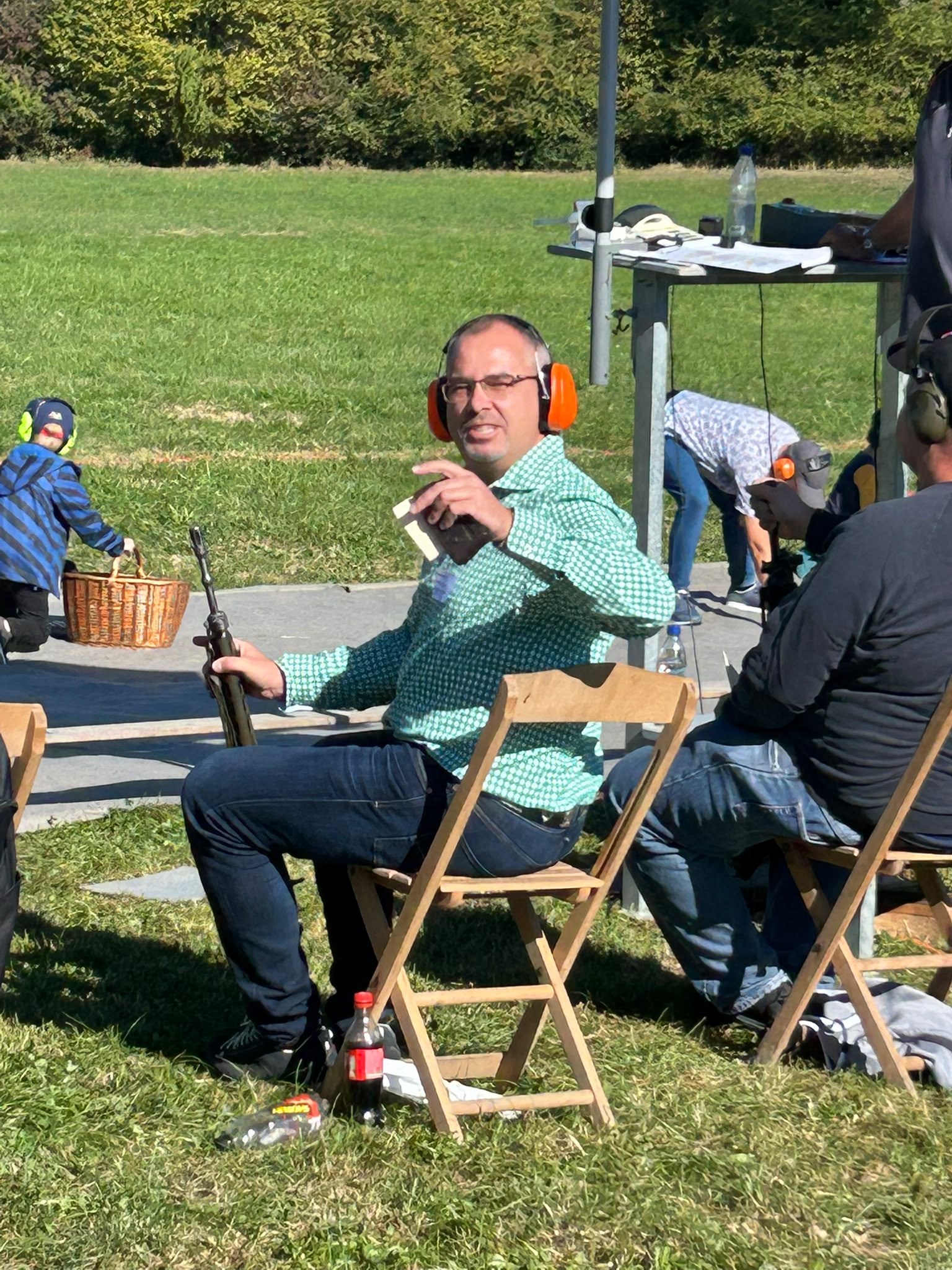 Urs Martin beim warten auf den Einsatz